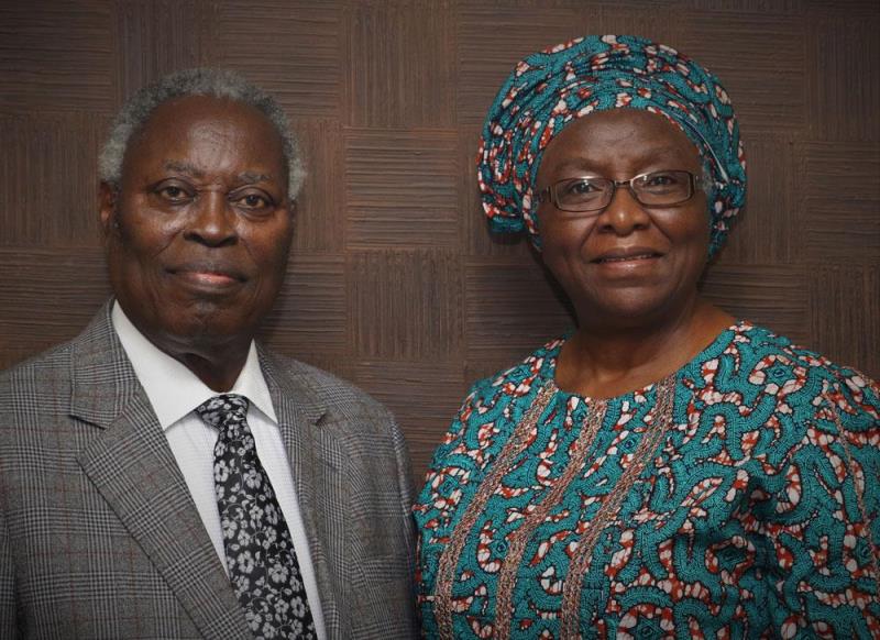 Pastor W.F Kumuyi with his wife Esther Kumuyi at a Global Crusade